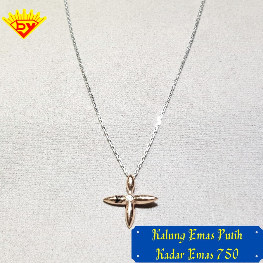 Kalung Emas Putih 603 Kadar Emas 750