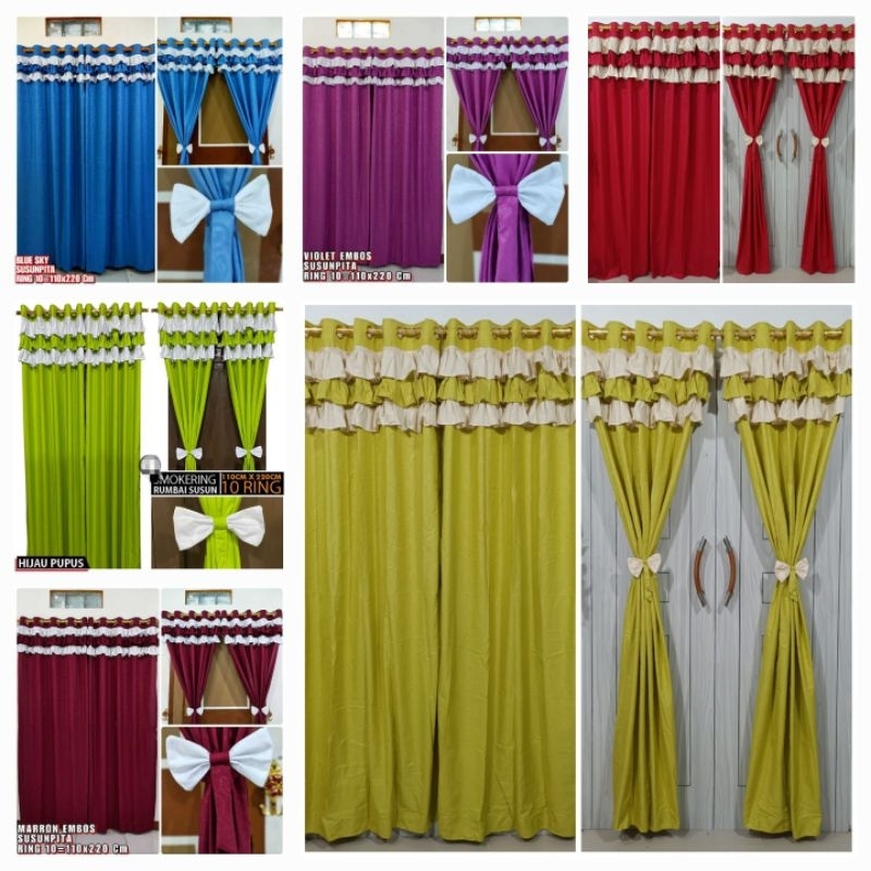 (Bisa COD ) TIRAI GORDEN SMOKRING poni susun 10 RUMBAI/HORDEN PONI PITA