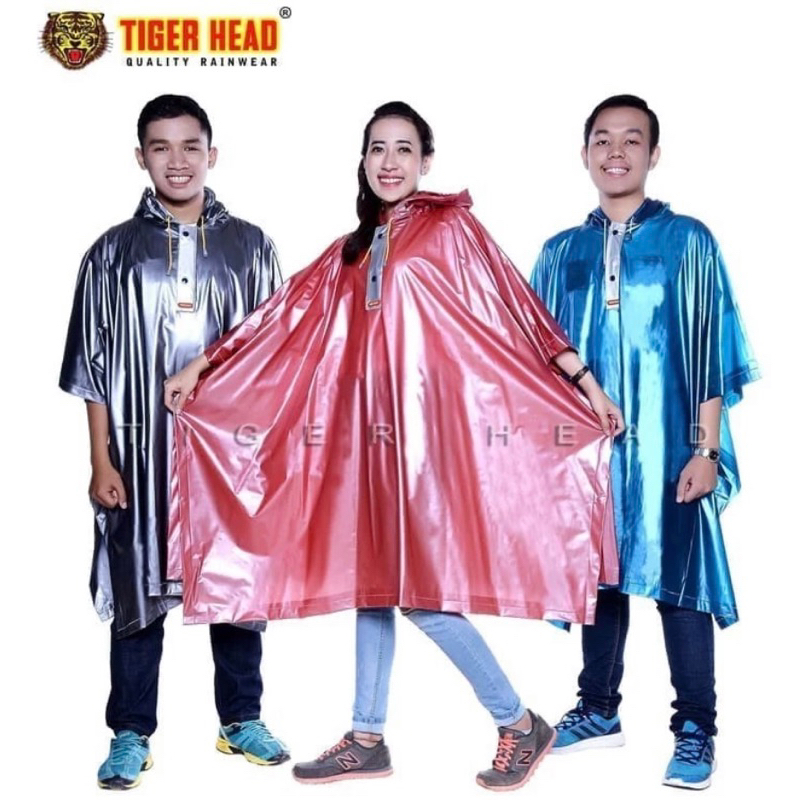 Jas Hujan Ponco Sleting Exclusive Jas Hujan Dewasa Tiger Head 68264 / Jas Hujan Ponco