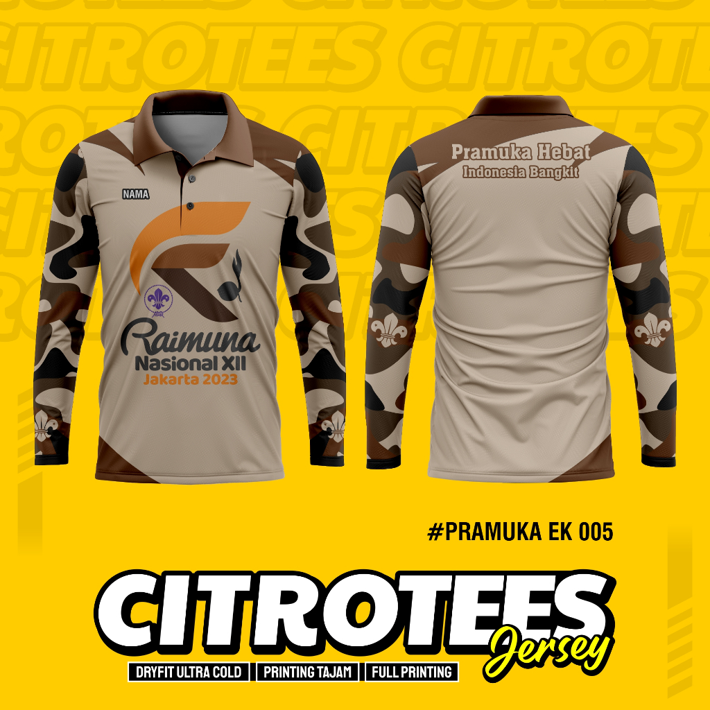 CITROTEES Jersey Pramuka Full Printing ek005