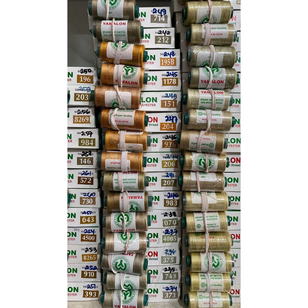 Benang Jahit Yamalon 500 Yard Warna Lengkap (Part 6)
