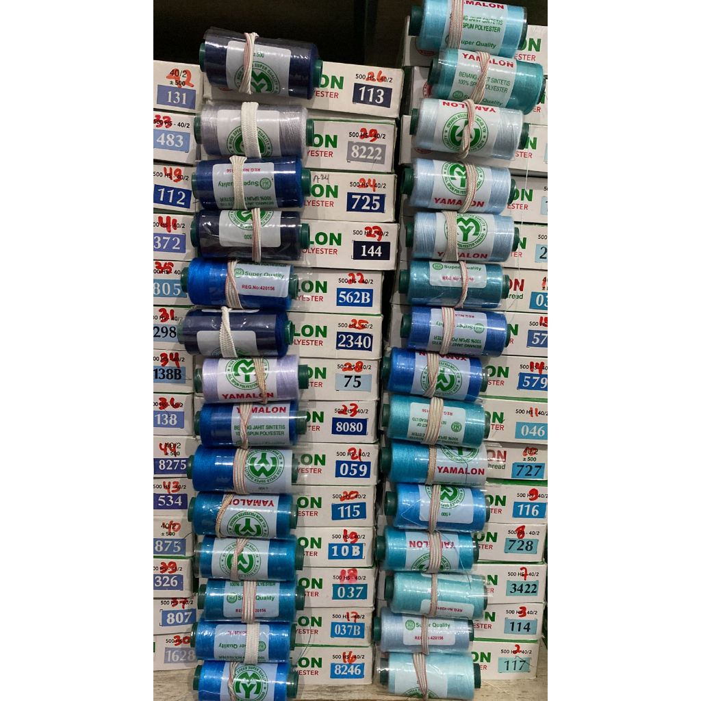 Benang Jahit Yamalon 500 Yard Warna Lengkap (Part 7)