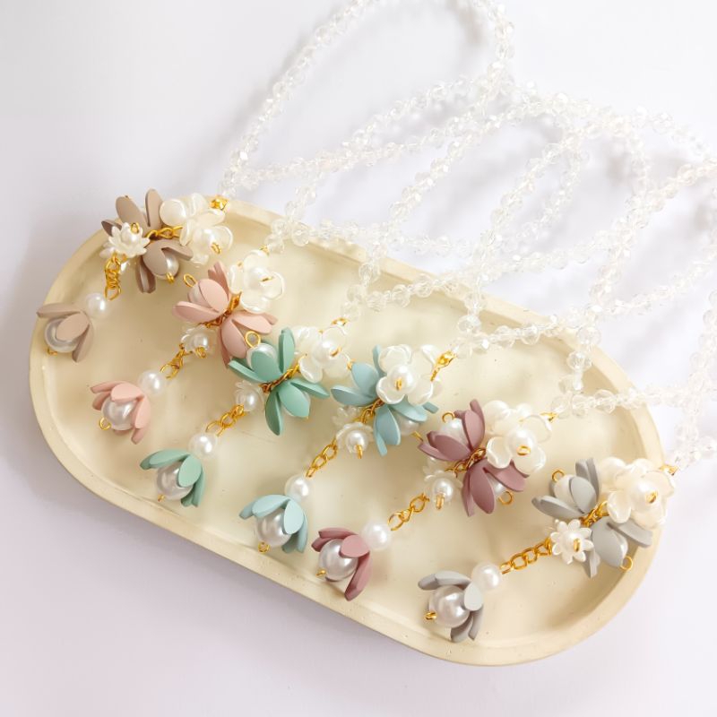 Tasbih kristal 33 butir pastel series ukuran 6mm - Tasbih Mewah Simple - Souvenir tasbih kristal - s