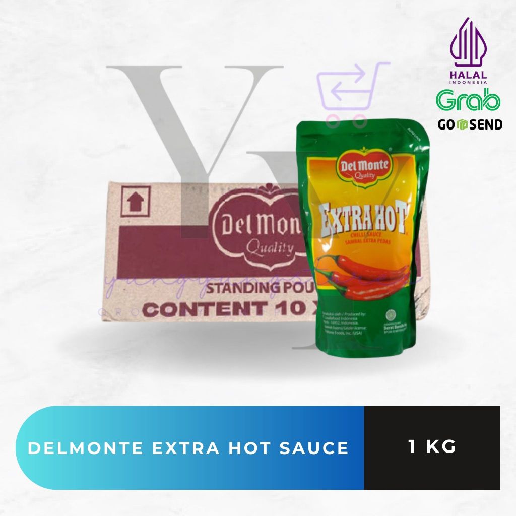 

1 Dus Isi 10 Bungkus Delmonte Saus Sambal Pedas / Extra Hot 1 kg