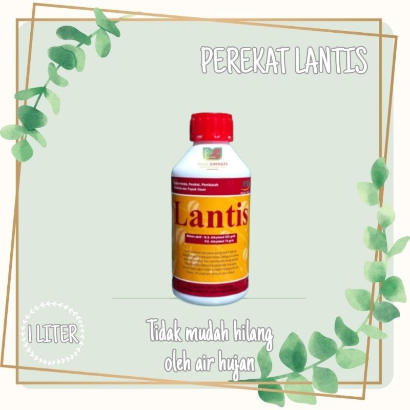 LANTIS -1Liter Perekat, Perata, Pembasah Pestisida Dan Pupuk Daun