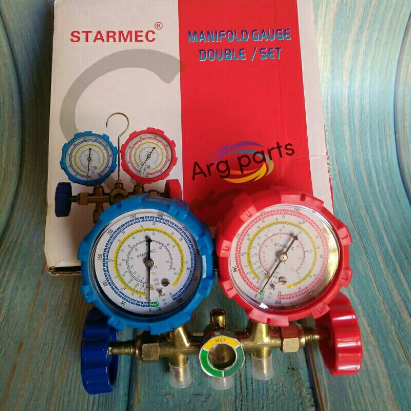 Double manifold starmec pengisian freon r22