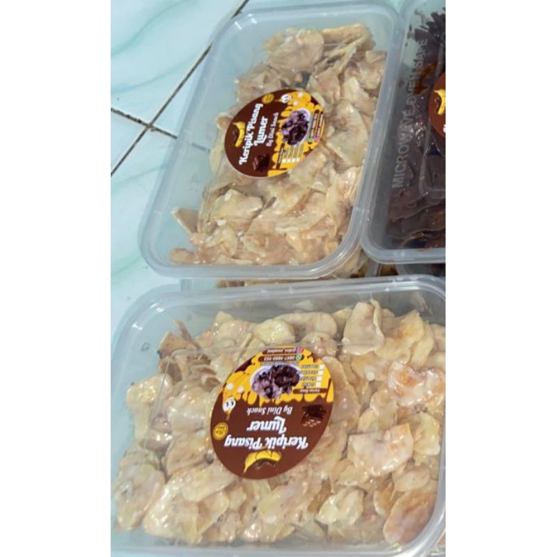 Keripik pisang Lumer Tiramisu