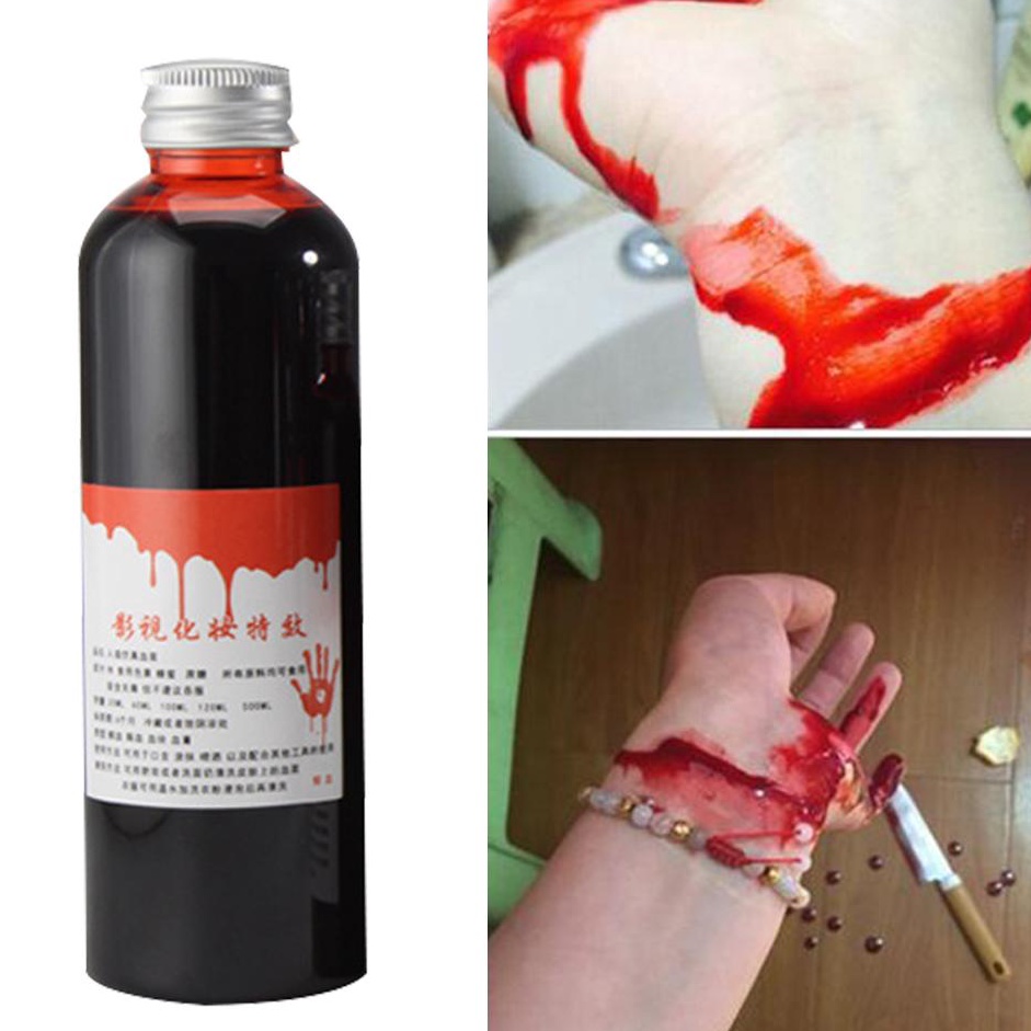 30 ml Darah Palsu Warna Merah Untuk Halloween Prank Pesta Karnaval / Darah palsu mainan prank murah 