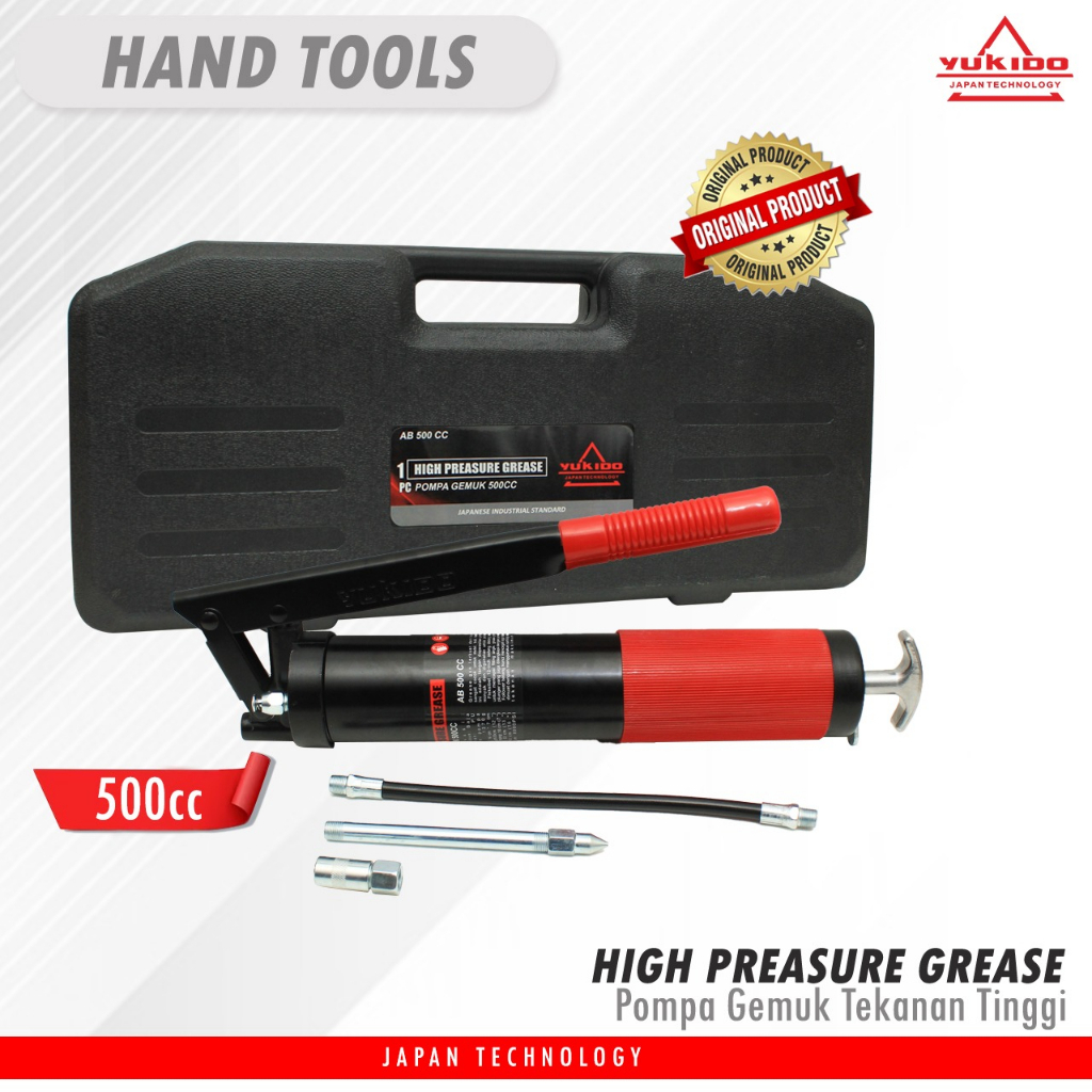 Pompa Gemuk Tangan / Hand Grease Gun 500cc|  Pompa Gemuk Stempet Tangan 500cc - Hand Grease Gun 500c