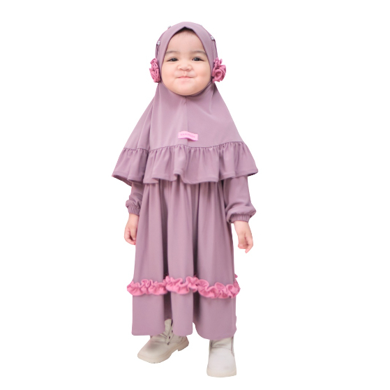 [Reseller Resmi] KHAIREEN Gamis Gemes (0-6 Tahun) Baju Muslim Anak /Baju Lebaran /Gamis Anak / Gamis