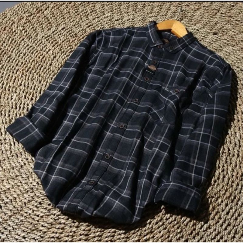 (BISA COD) Kemeja Flanel Terlaris Lengan Panjang Pria Wanita Hem Premium Quality Kameja Kerja Kantor
