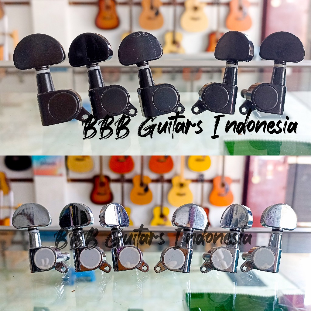 Dryer Gitar Groover Tuning Machine Tuning Pegs Putaran Gitar Diecast