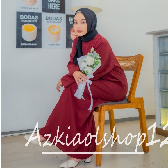 GAMIS AZKIA | ABAYA TURKI | ABAYA AZKIA (BISA COD)