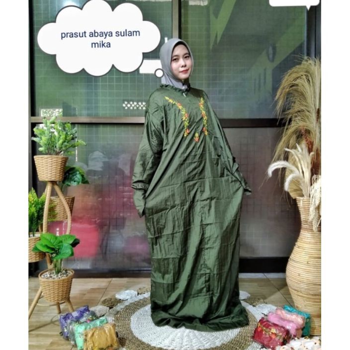 Terlaku,, MUKENA ABAYA TERUSAN BORDIR | MUKENA TANPA KEPALA.
