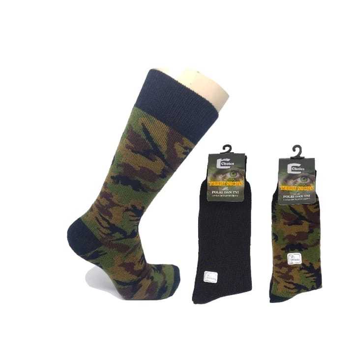 Kaos Kaki Tebal/Kaos Kaki TNI Hitam Polos/Kaos Kaki Tebal Panjang / Loreng