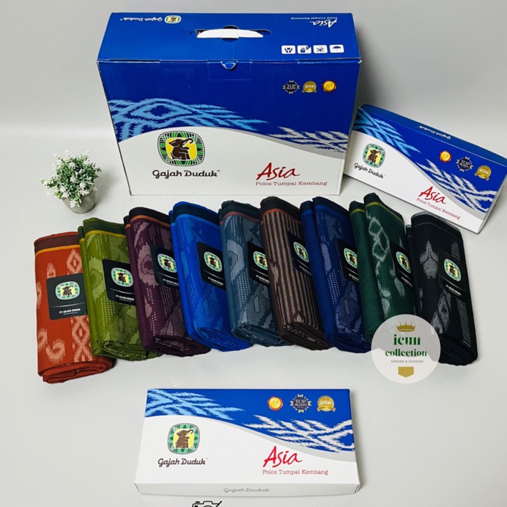 Star Seller,, Sarung Gajah Duduk Asia Polos Tumpal Kembang.