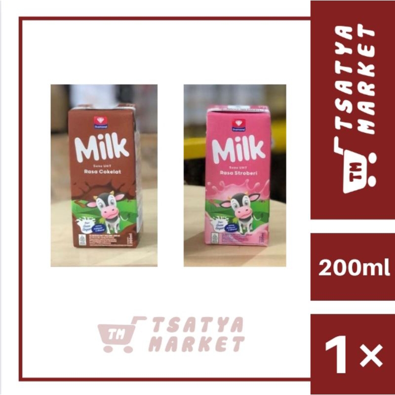 

DIAMOND UHT COKLAT & STRAWBERRY 200 ML