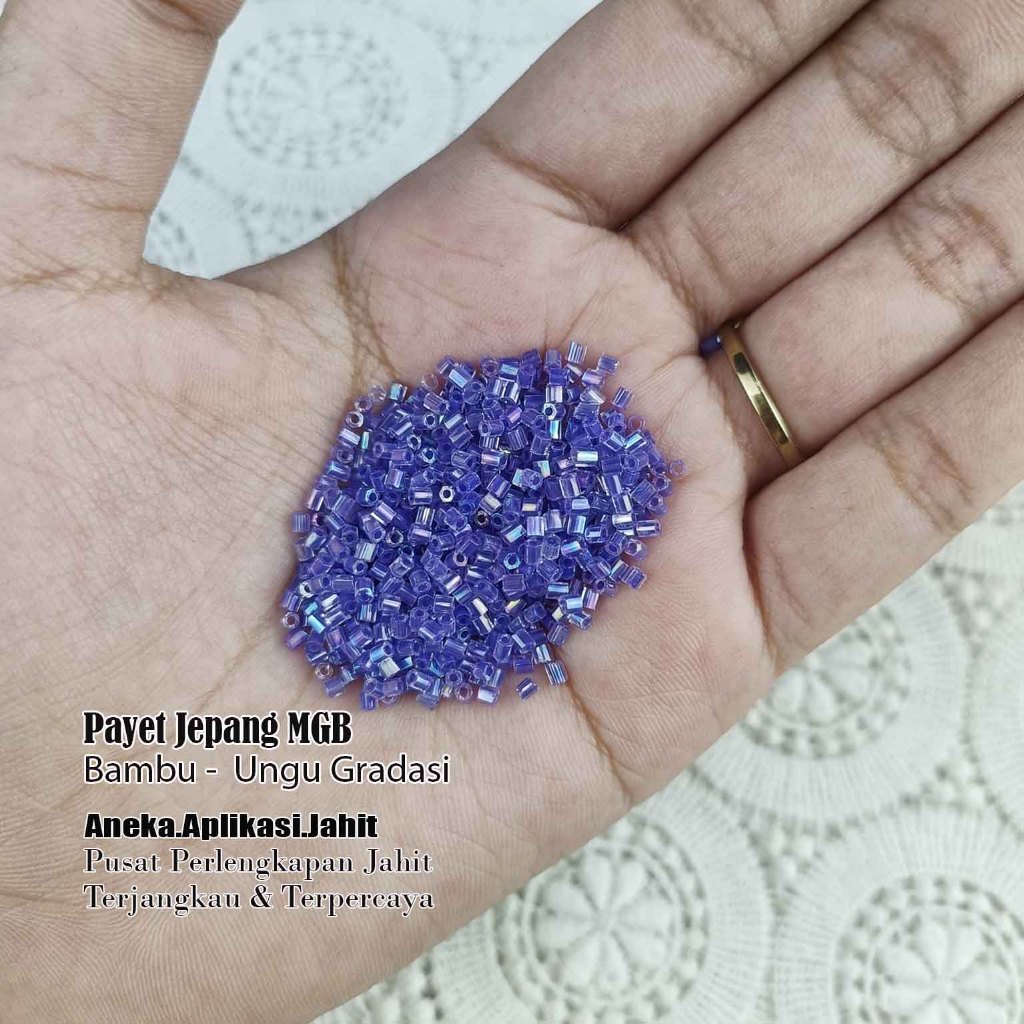 50 GRAM PAYET JEPANG MGB BATANG PASIR 445 UNGU GRADASI