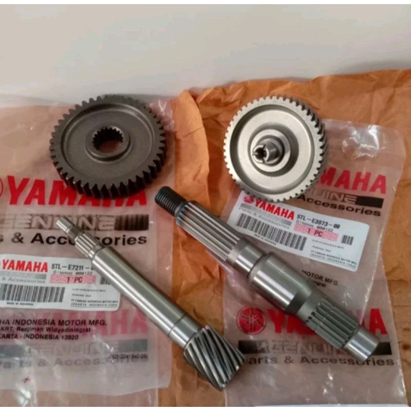 Gigi Rasio Set As Pully Yamaha Mio Smile Mio Sporty Soul Karbu 5TL Kualitas Ori