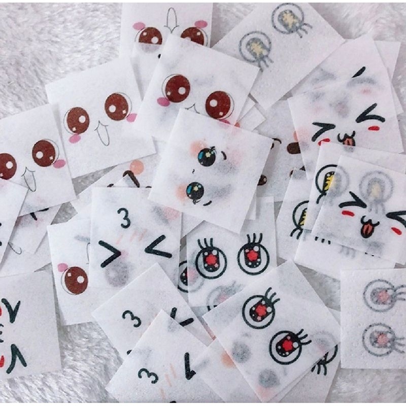 

Edible Sticker Mata - Stiker Anak Murah - stiker mata bento - edible stamp - edible picture - stiker makanan mata emoji