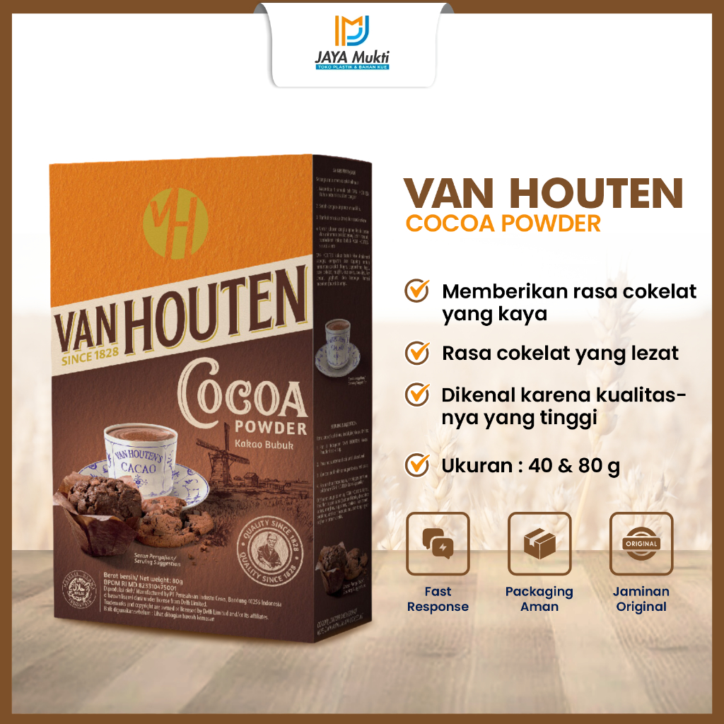 

Coklat Bubuk Van Houten Cocoa Powder Bahan Kakao Asli