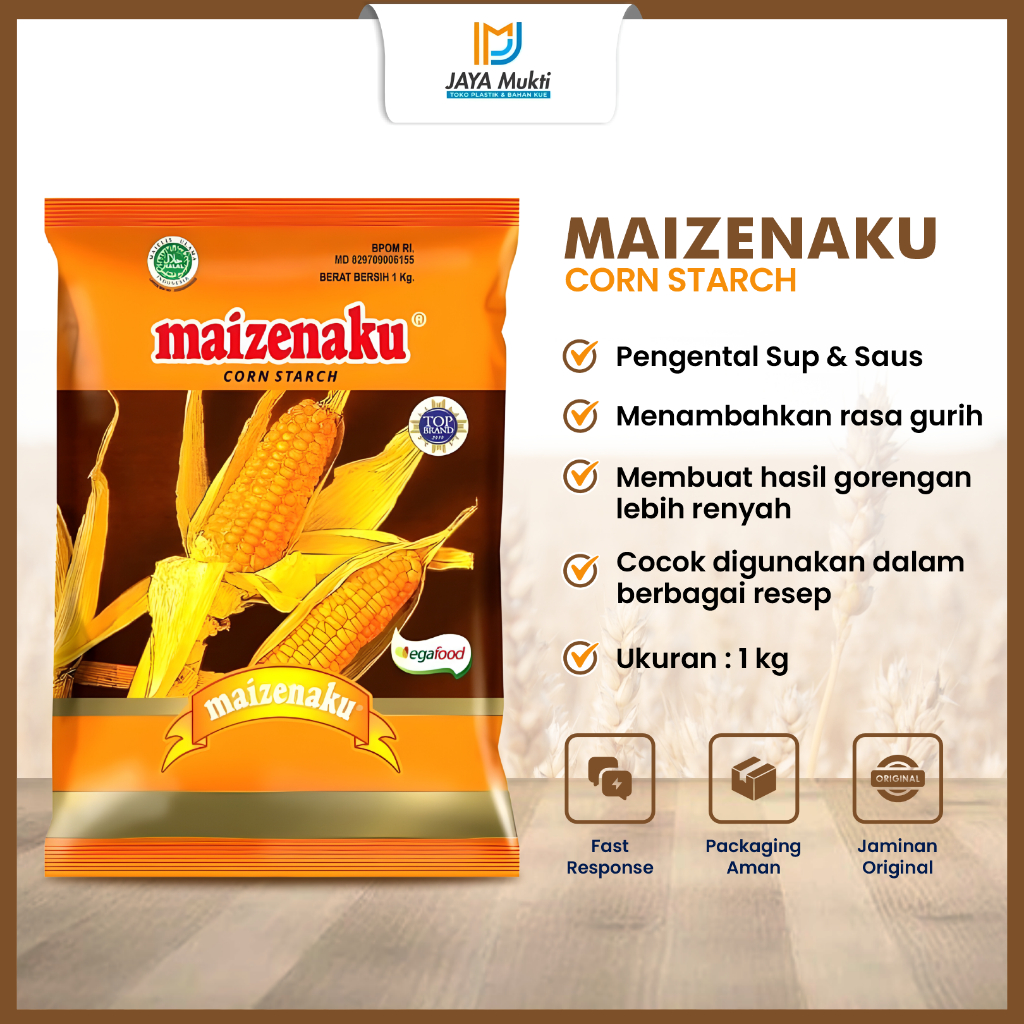 

Tepung Maizenaku Pengental Sup Saos Perenyah Gorengan
