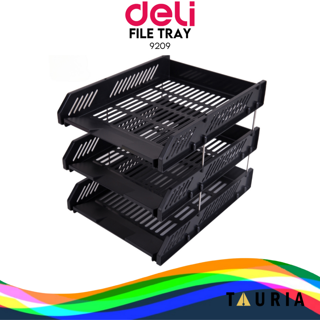 

Deli File Tray Rak Penyimpan File 3 Tingkat Bahan Plastik E9209