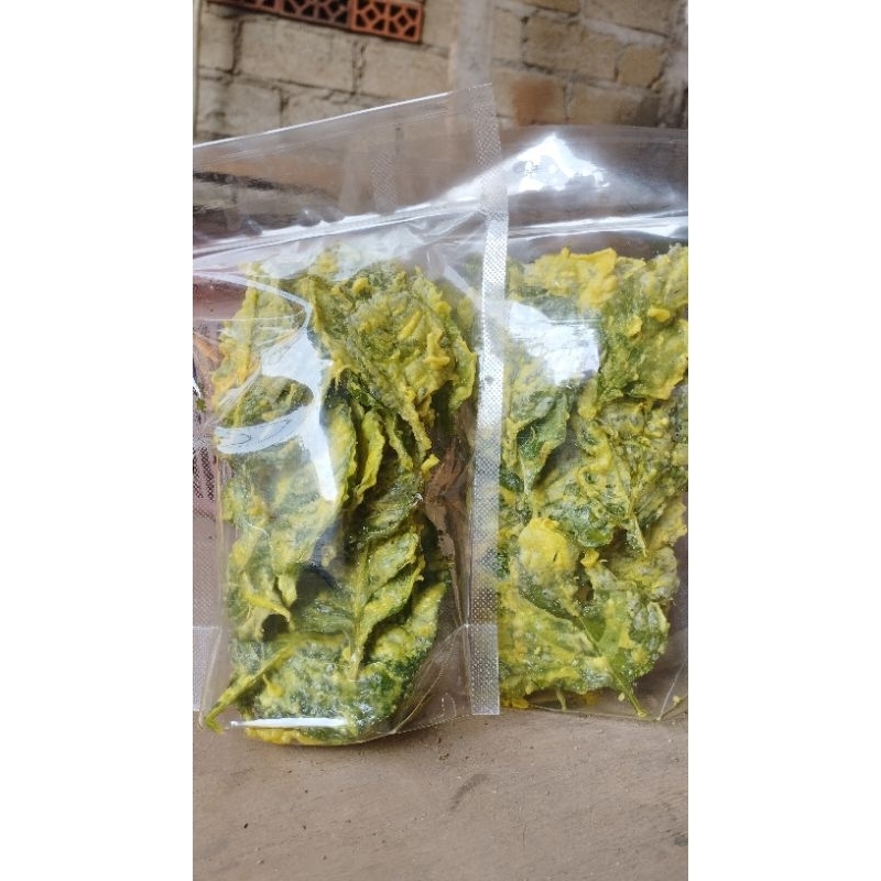 

Keripik bayam / bayam krispi