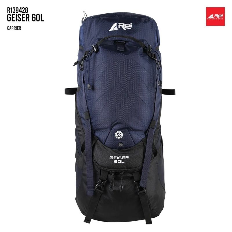 Tas Gunung Pria GEISER 60L AREI OUTDOORGEAR - CARRIER REI PRIA 60L GEISER - Ransel Mendaki Gunung AR