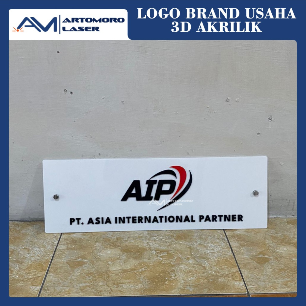 

SIGN ACRYLIC LOGO BRAND 3D / PAPAN NAMA USAHA LOGO AKRILIK CUSTOM