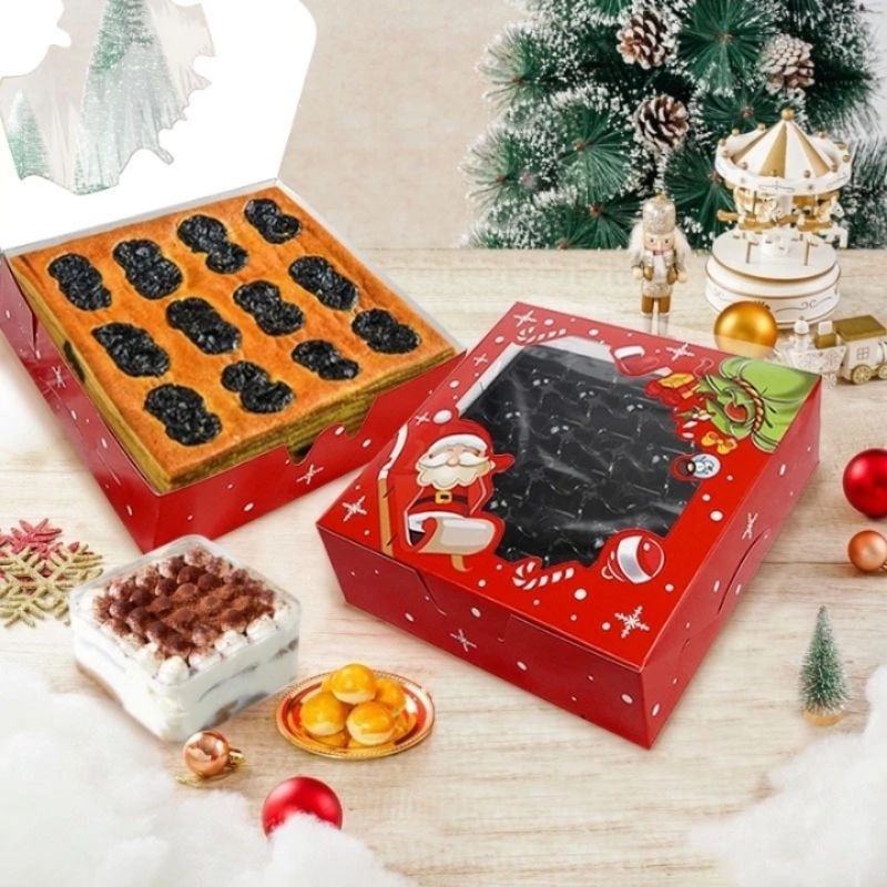 

Box Christmas Natal 20x20 Santa Red Box Kue