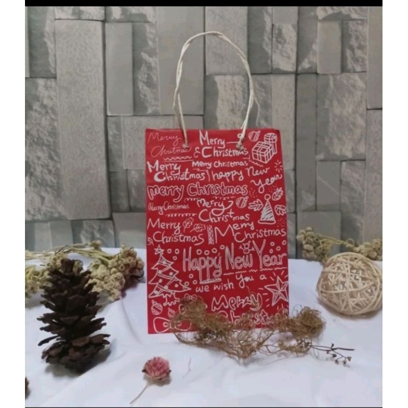 

paperbag natal paperbag christmas 14x14x20 (5pc)