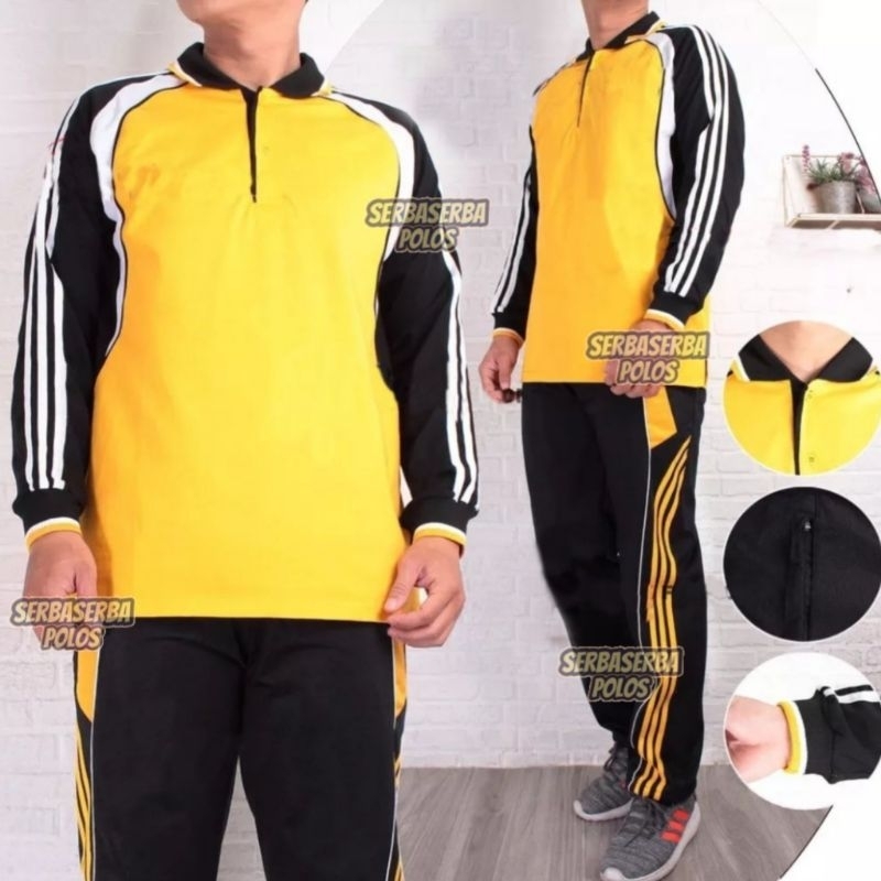 Setelan Trening Olahraga Pria Wanita/Seragam Olahraga Guru/Setelan Olahraga Senam