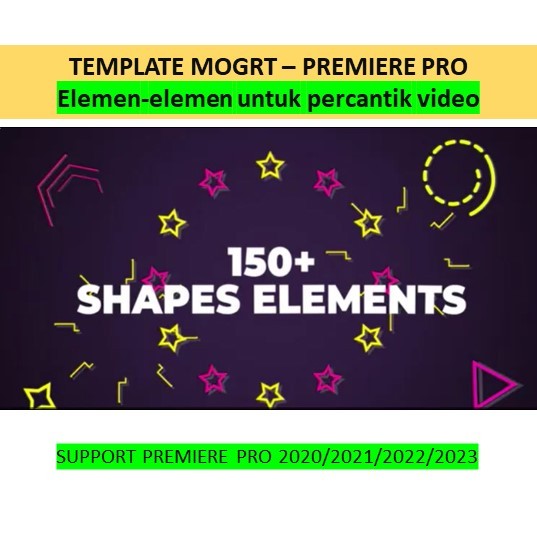 Template Shape Elemen Motion Grafis Premiere Pro