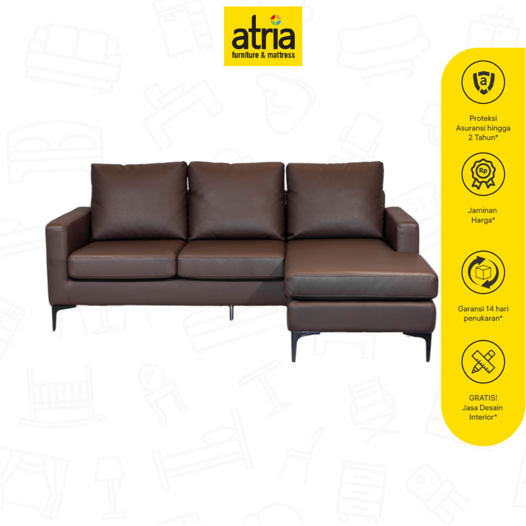 Atria Blume Sofa Ruang Keluarga Model L Shape