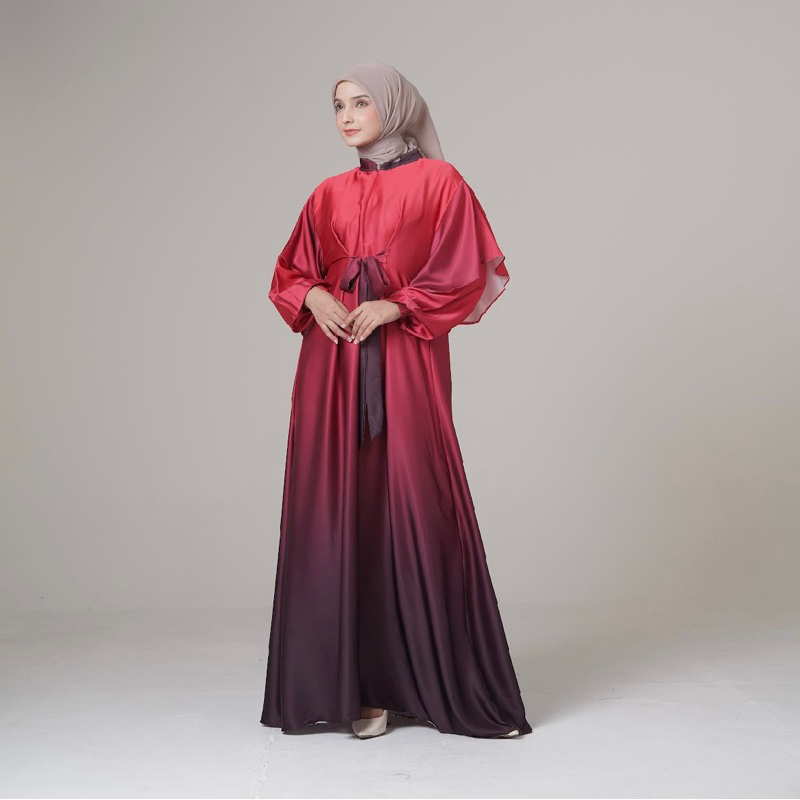 Candy Outfitku - Nesya dress aurora gamis gradasi