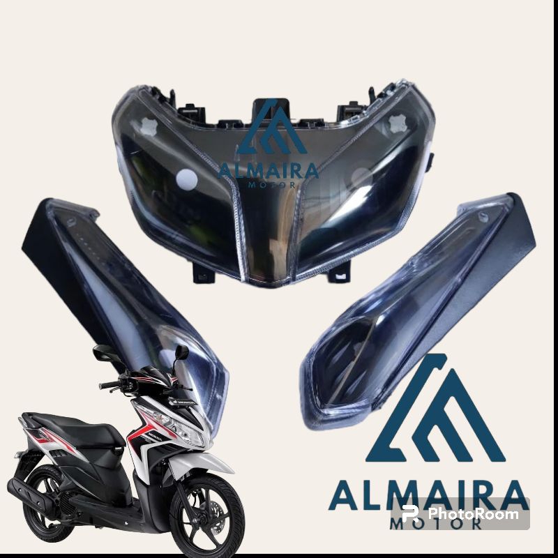 reflektor lampu depan Vario Tecno cbs 110 karburator custom smoke