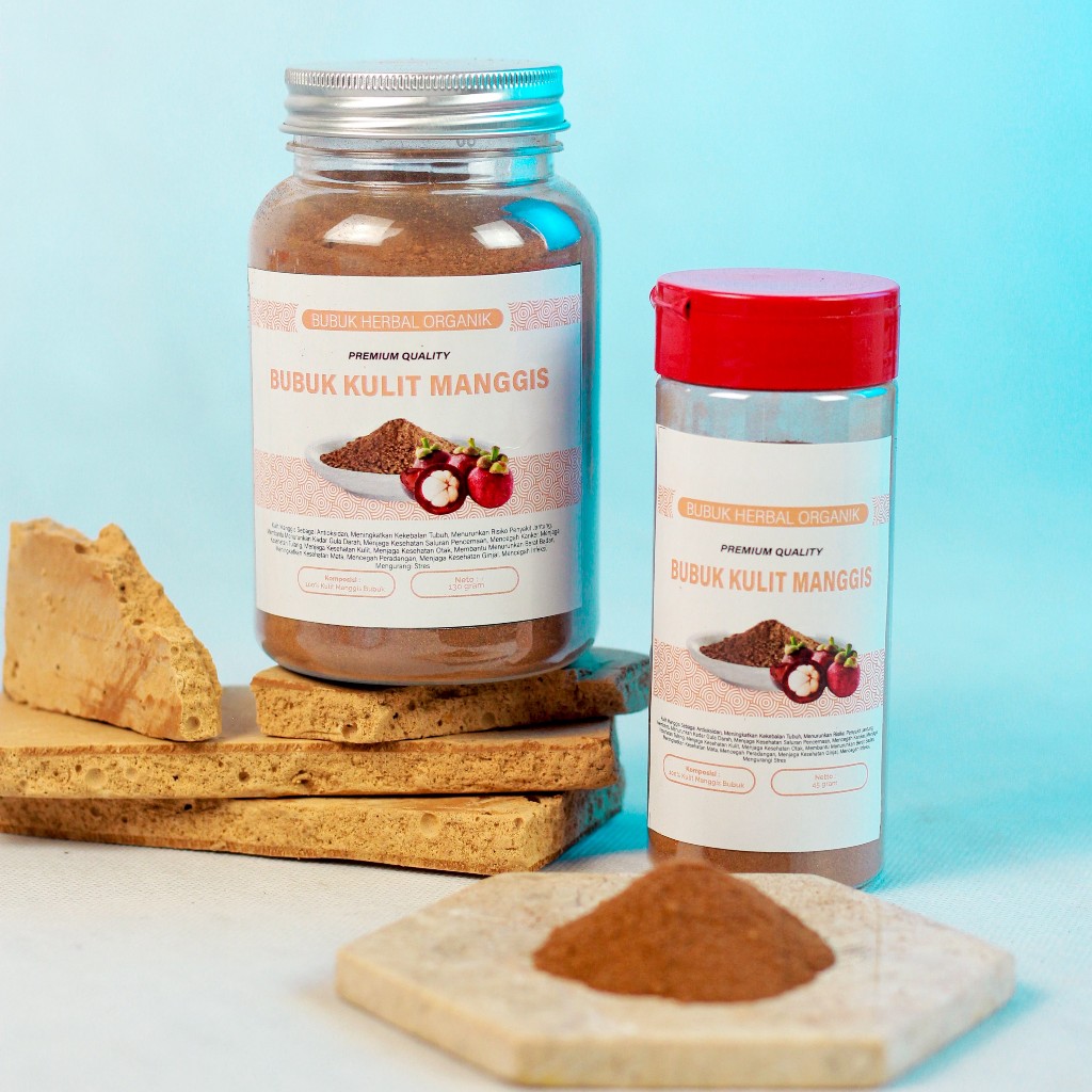 

BUBUK KULIT MANGGIS - HERBAL ORGANIK ANTIOKSIDAN DAN MENINGKATKAN KEKEBALAN TUBUH, SIZE 135 GRAM