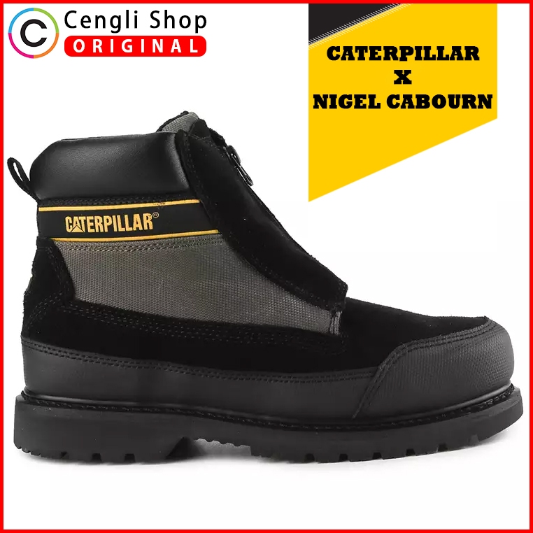 CAT-F2 SEPATU PRIA BOOT CATERPILLAR CASUAL ORIGINAL BOOTS KULIT ASLI ORI