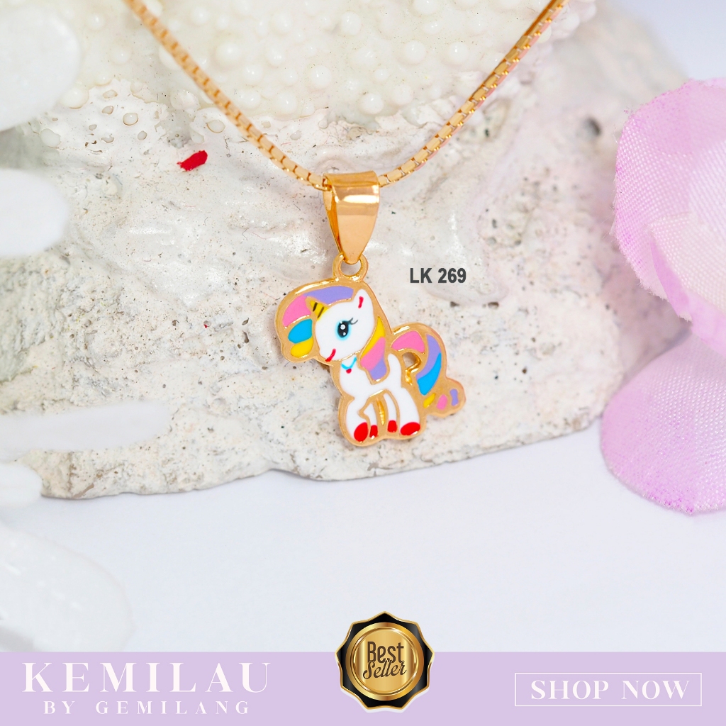 LIONTIN EMAS ANAK UNICORN 8K 6K KODE LK 269 KEMILAU FASHION