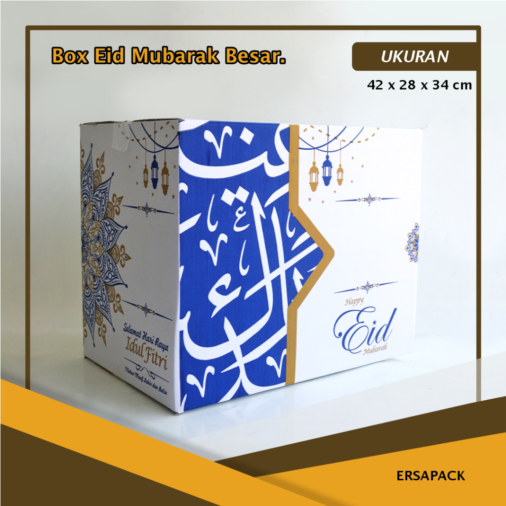 

BOX PARCEL EDISI EID ARABIC Uk. 42 x 28 x 35 cm - parcel/batik/idulfitri/hampers/bingkisan
