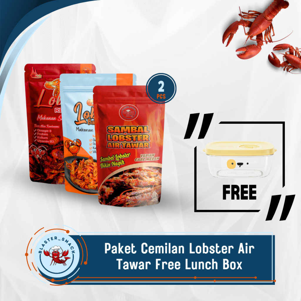 

[Free Lunch Box Angola] Paket Cemilan Lobster Air Tawar