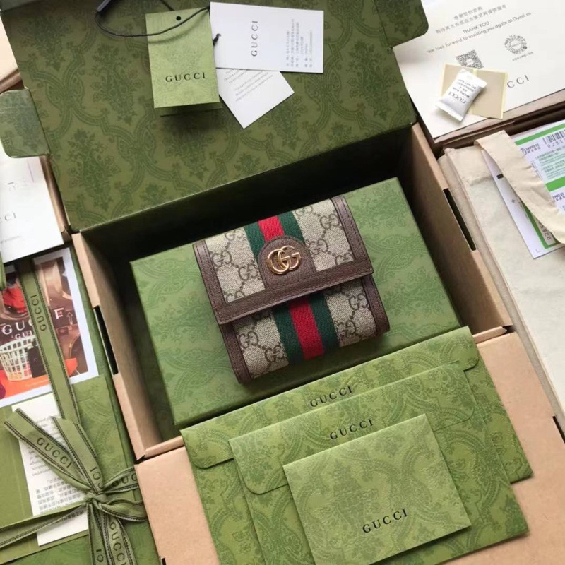 dompet wanita GG ophidia canvas short wallet