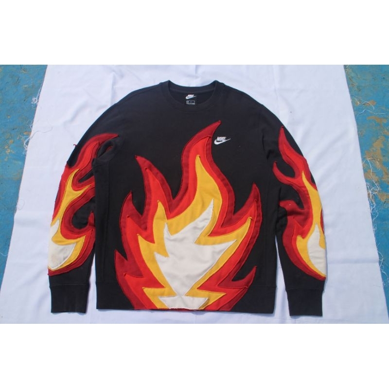 REWORKED NIKE SKELETON CENTER HOODIE NIKE ORIGINAL SECOND