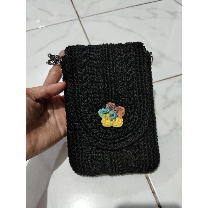 tas hp rajut unik