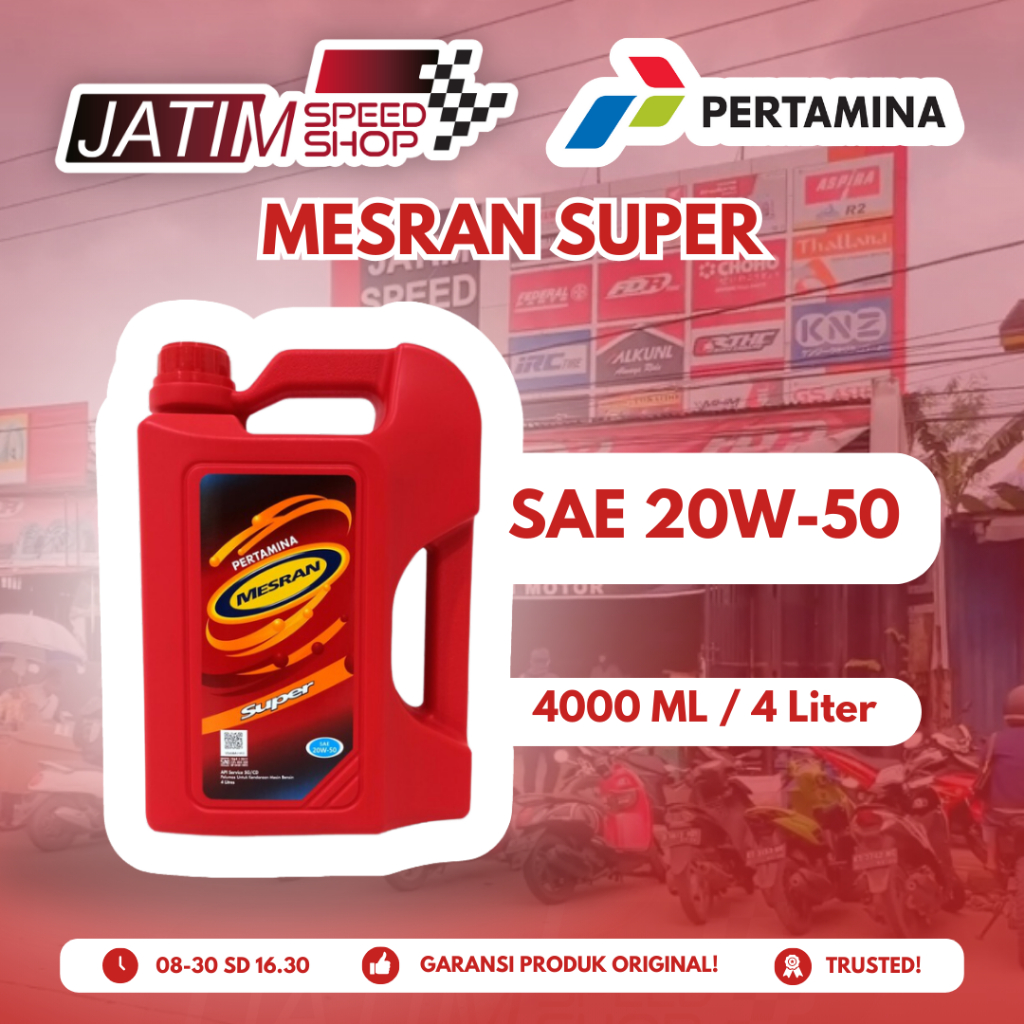 Oli Pertamina Mesran Super 20W-50 4000ML/4 LT