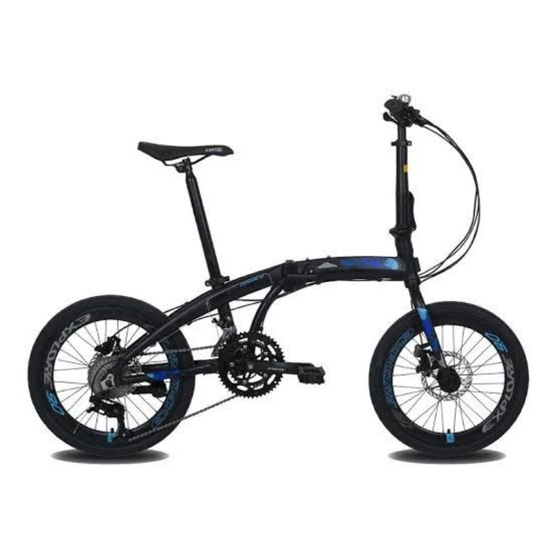 Sepeda Lipat 20 inch Exotic Explore 9.0 Hydrolic Hidrolis 2 x 9 speed 2x9speed seli folding bike
