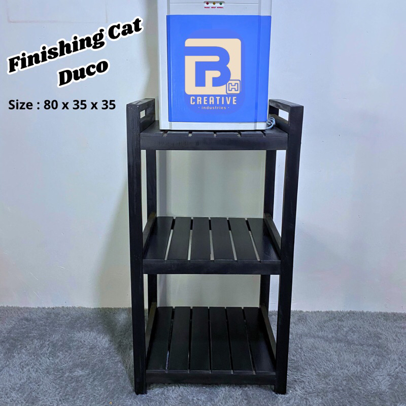 FINISHING CAT Rak Dispenser 3 Susun Rak Susun Kayu