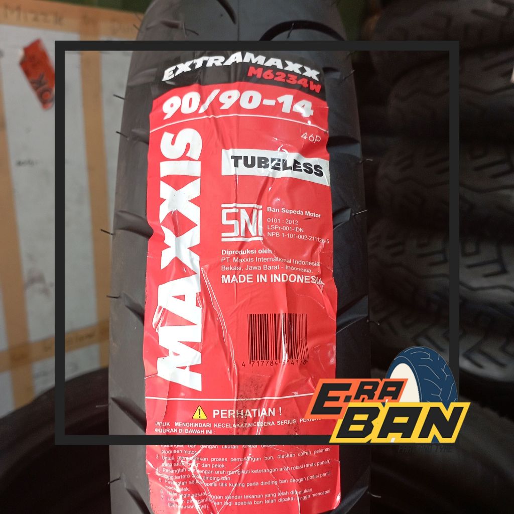 BAN LUAR MAXXIS EXTRAMAX 90 90 RING 14 TUBELESS