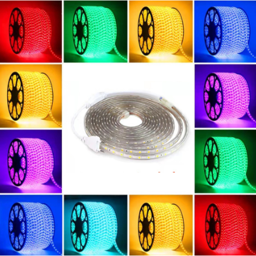 Lampu Led Strip Selang 5050 SMD AC 220V Indor Dan Outdoor Lampu Plafon Rumah Lampu Taman Hias